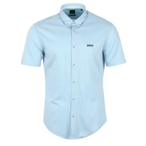 BOSS Biadia R Short Sleeve Shirt in Sky Blue