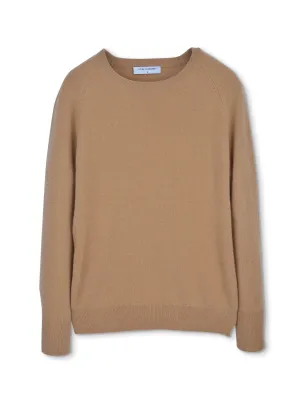 Classic Crew Neck Sweater_Camel