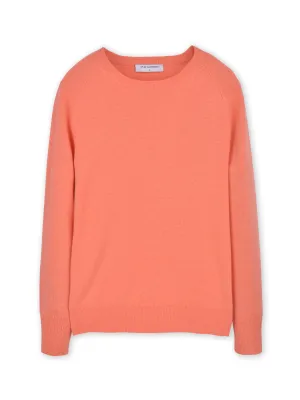 Classic Crew Neck Sweater_Coral