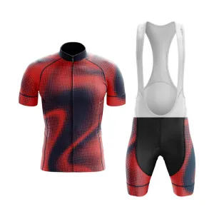 Halftone Club Cycling Kit (Orange Red)