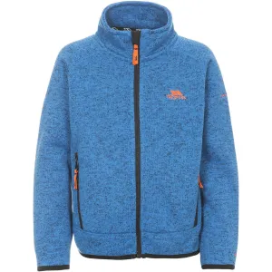 Mario Boys Full Zip Fleece Jacket in Blue Marl