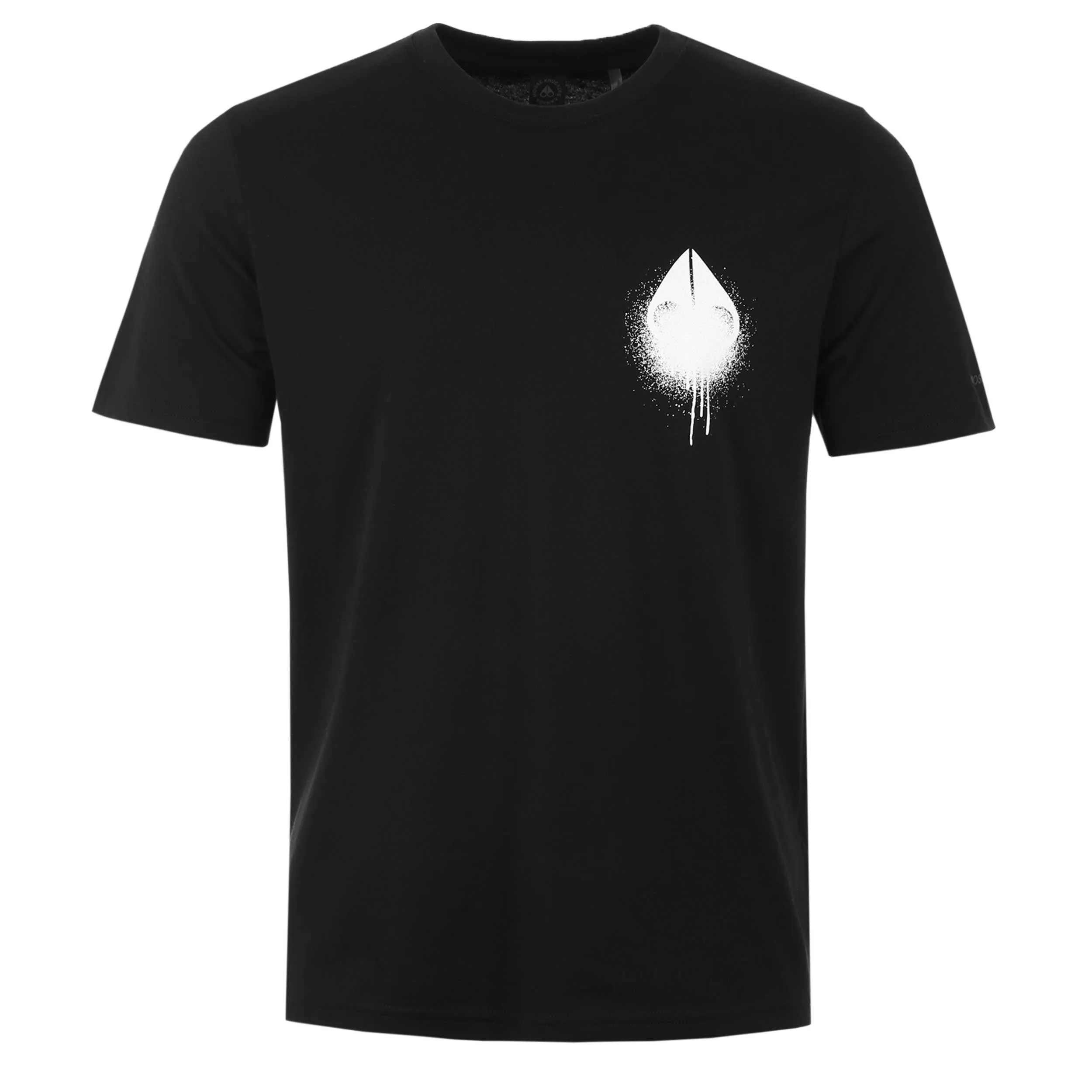 Moose Knuckles Drip T Shirt in Black